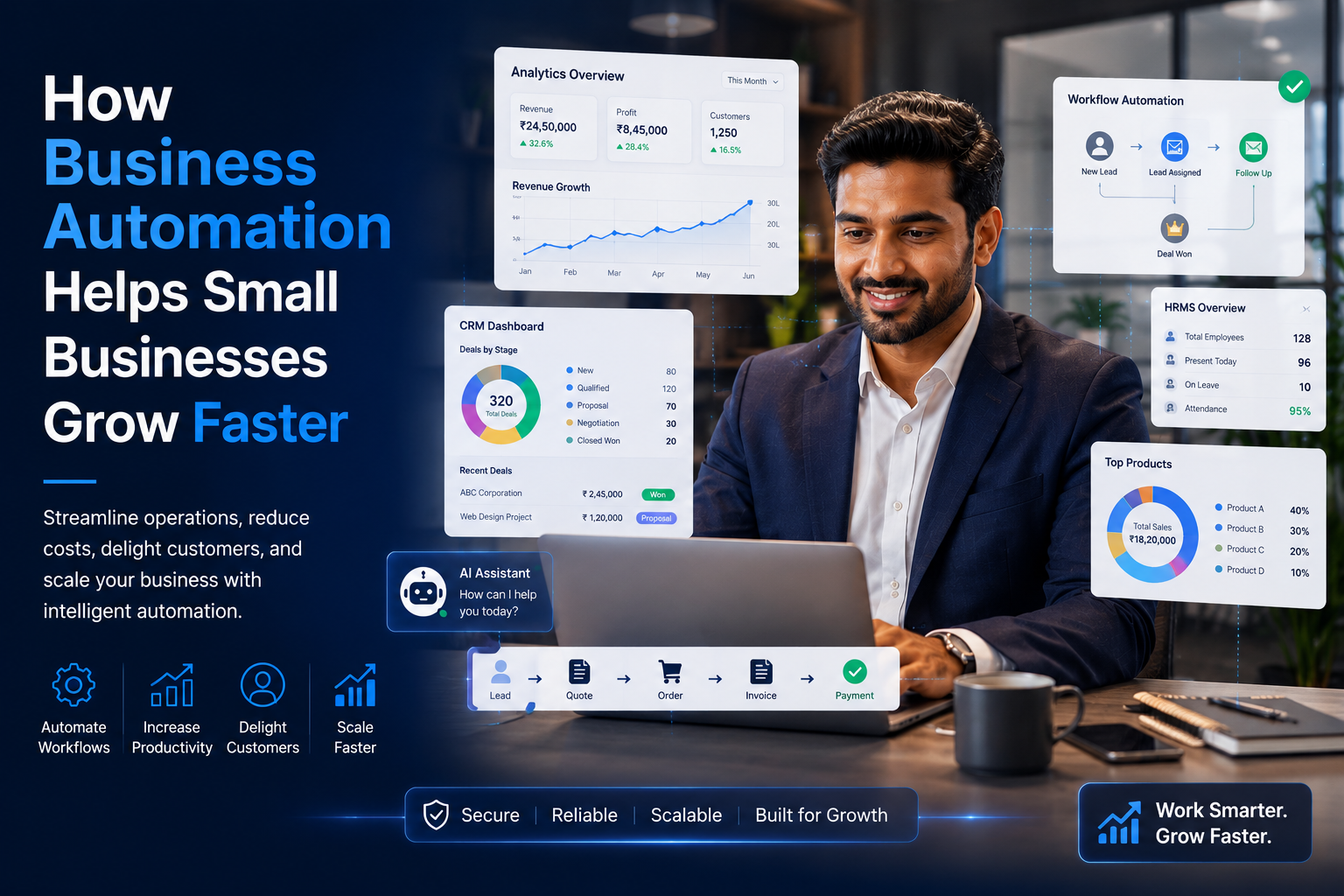 How Business Automation Helps Small Businesses Grow Faster