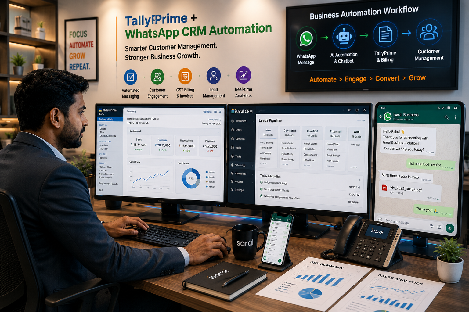 TallyPrime WhatsApp CRM Automation