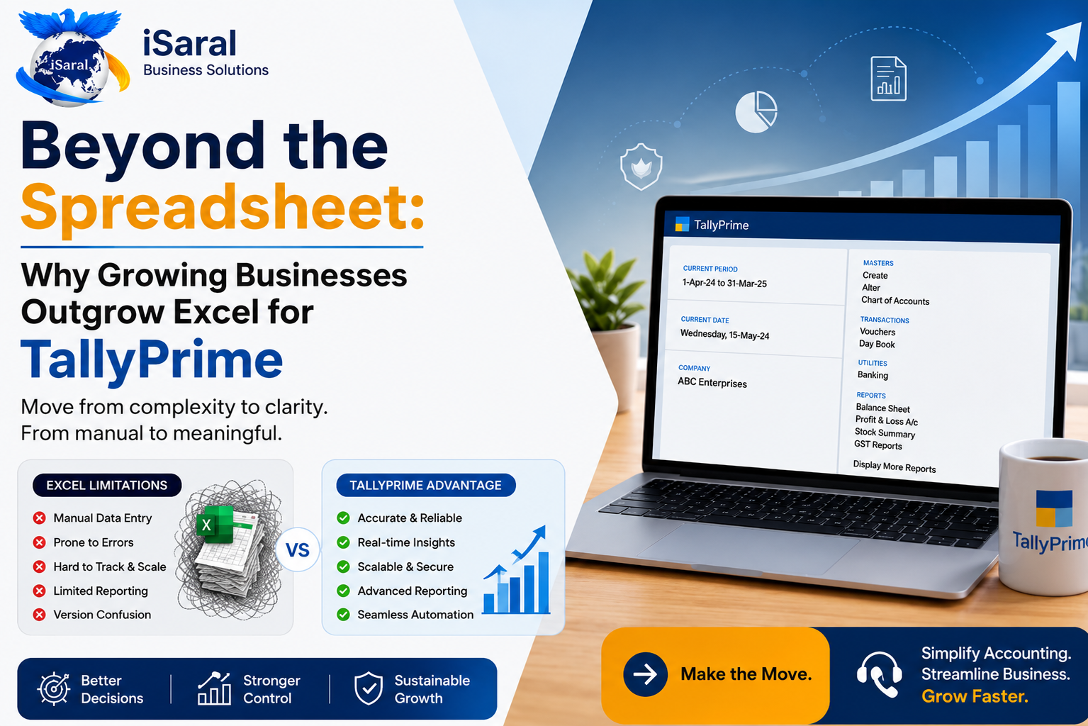 Beyond the Spreadsheet: Why Growing Businesses Outgrow Excel for TallyPrime